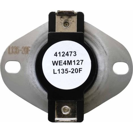 Contrôleur de température de circulation pour sèche-linge WE4M127, adaptateur à réinitialisation automatique L135-20F pour GE Hotpoint
