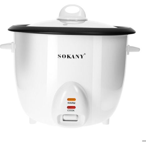 Cuiseur à Riz - SOKANY - 2.2L - Fonction Automatique - Maintien au Chaud - Blanc