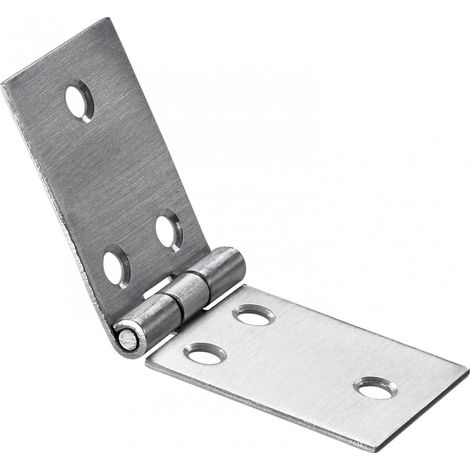 Hettich – Charnière inox universelle pour meuble – Dimensions L.30 x l.80 mm – Fixation à vis – Bouts carrés pour montage précis