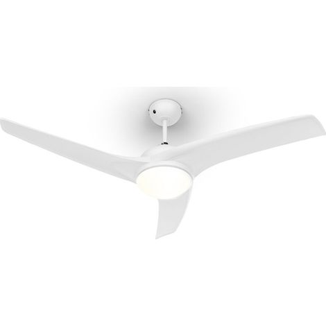 Ventilateur de plafond 52" 55 W – Moteur AC silencieux 50,7 dB – Télécommande Wi-Fi – Plafonnier avec globe en verre E14 2x42 W (1/5)