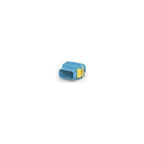 Connettore Heavy Duty Sealed 1.6X2.8 porta maschio 10vie blu senza guarnizione