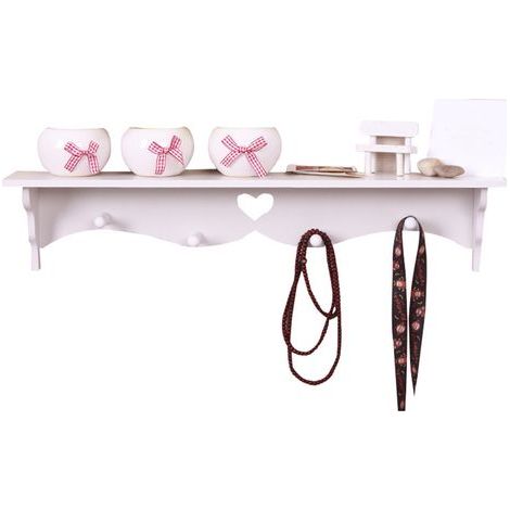 Étagères murales en PVC avec crochets pour manteaux et clés, rangement pratique pour salle de bain, bureau, salon moderne, décoration intérieure. (1/5)