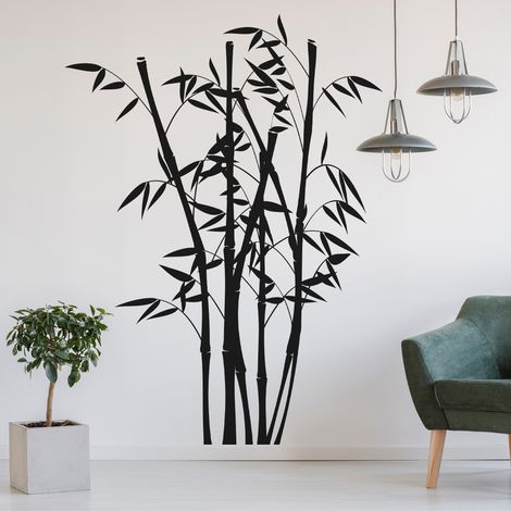 Sticker Mural - Bambou - 57x79 cm - Noir (1/3)