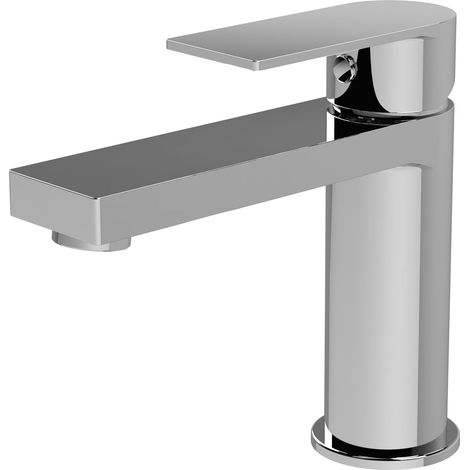 Ranton Contemporary Square Mono Basin Mixer Tap & Push Button Waste - Chrome - Balterley (1/5)