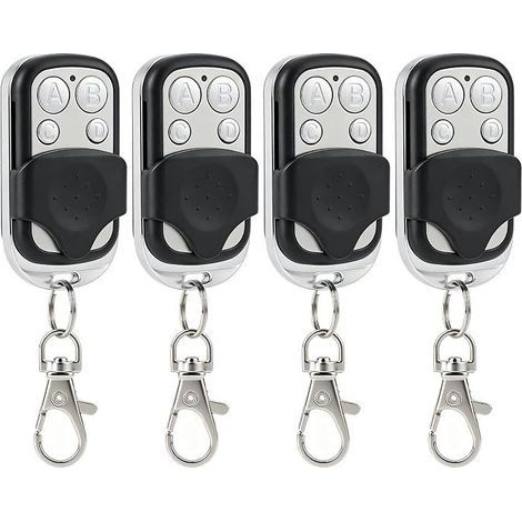 4 Pièces Telecommande Universelle Portail Compatible 433 MHz Bip Portail Télécommande Portail Garage sans Fil à 4 Boutons pour Porte de Garage et Voiture (1/5)