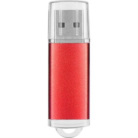 Clé USB 32GB Rouge Transparente Mémoire Portable pour PC et Tablette (1/5)