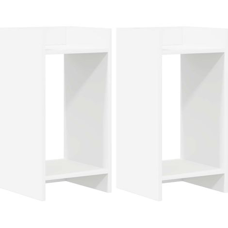 Maison Exclusive - Supporto per piante 2 pz Bianco 30 x 30 x 60 cm (1/5)