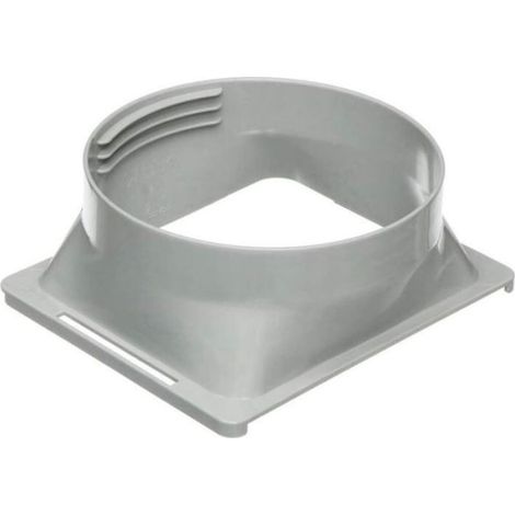 1 Adaptateur tuyau échappement, carré à rond 15cm, ABS, pour climatiseur portable (1/3)