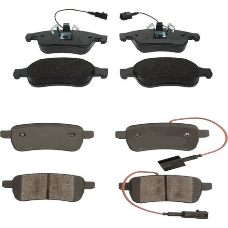 KIT PASTIGLIE FRENO ANTERIORI E POSTERIORI compatibile con Alfa Romeo GIULIETTA / PASTIGLIE FRENANTI AUTO OEM FDB4307FDB4331,FDB4308 / SOSTITUZIONE DIRETTA / BASSA POLVERE / SILENZIOSO