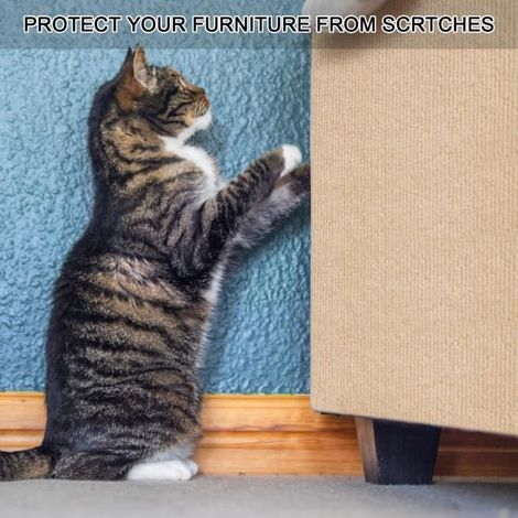 Tapis à gratter - Autocollant - 40x200 cm - Tissu non tissé - Auto-adhésif - Pour Chat (1/3)