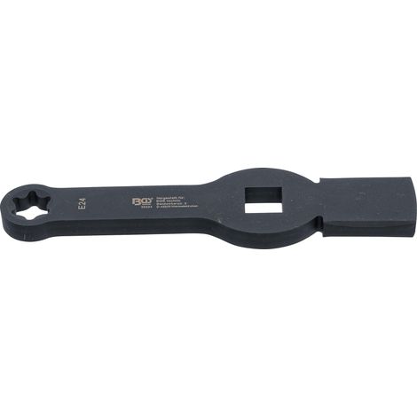 Chiave ad anello a percussione  profilo a E (per Torx)  con 2 superfici a percussione  E24 (1/2)