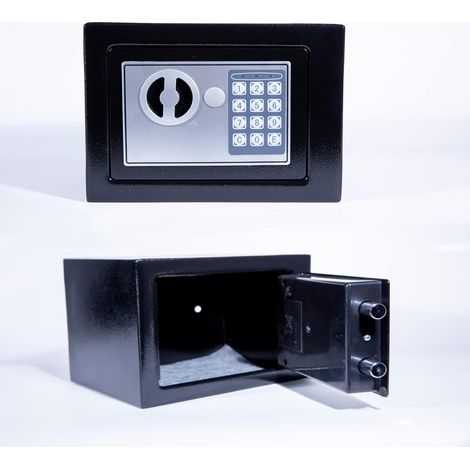Klein Elektronik Safe Tresor mit zahlenschloss und 2 Notschlüssel Wasserdichte Sicherheitsbox Hotelsafes Wandtresor 4.6L (1/5)