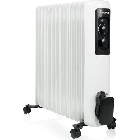 TRISTAR RADIATEUR À BAIN D'HUILE KA-5183 - 3 RÉGLAGES DE CHAUFFE - THERMOSTAT RÉGLABLE -2 500 W MAX - 13 AILETTES (1/4)