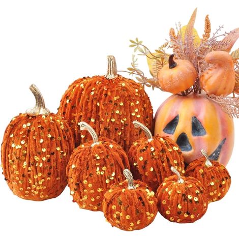 Décorations Citrouilles - Fausses Citrouilles Déco Halloween (1/5)