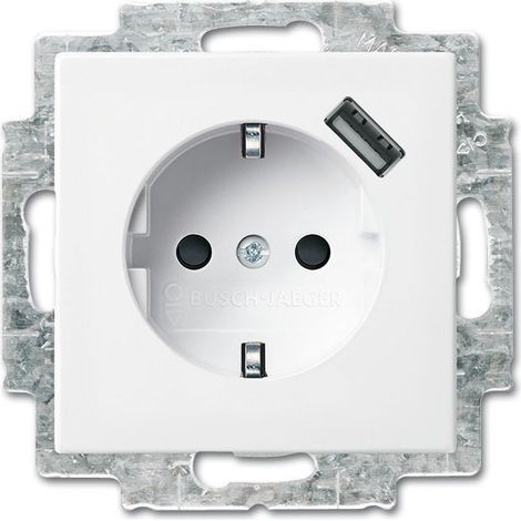 prise de sécurité USB SCHUKO® Busch-balance® SI