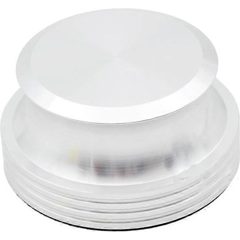 Disque de stabilisation en aluminium pour platine vinyle - Équilibreur et presseur de vinyles LP (1/4)