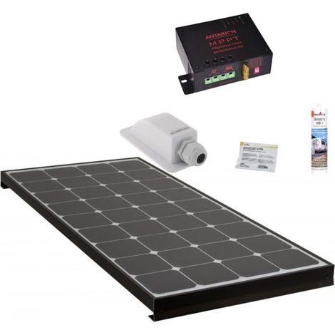 PACK ANTARION Panneau solaire Black Booster 260W + Régulateur MPPT + Kit de pose Camping-car