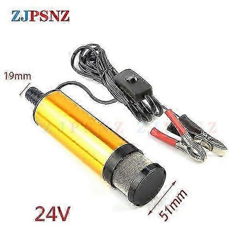 38 mm 51 mm elektrische Ölpumpe für Autos, zum Pumpen von Dieselkraftstoff, Öl, Wasser, für Camping und Angeln, tauchfähig, 12 l/min.