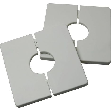Kit de bouchons pour orifices de climatiseur mural Matériau ABS blanc Mastic pour orifices de tuyaux de 28 mm de diamètre Bouchon étanche et anti-insectes (lot de 2) (1/3)