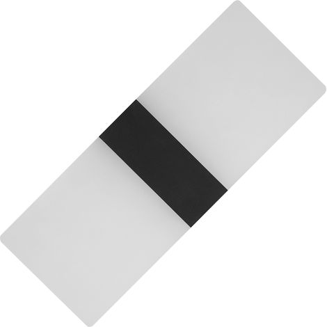 Applique murale intérieure LED acrylique, lampe de chevet à lumière chaude (Noir) (1/5)