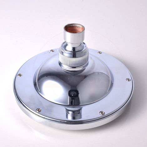 BEBUSINGOTO Pommeau de Douche Solaire Rond,150mm