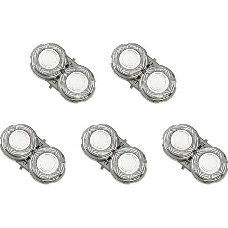 5X TêTes de Rasage Universelles en Acier Inoxydable avec Support ABS pour PQ182 PQ183 PQ206 (1/4)