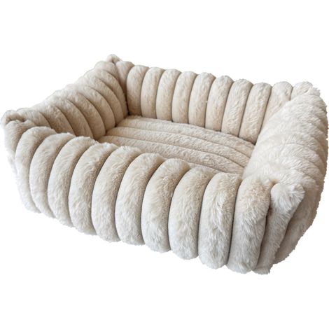 Nobby Hundebett Stripe 50 x 40 cm creme Hundebett
