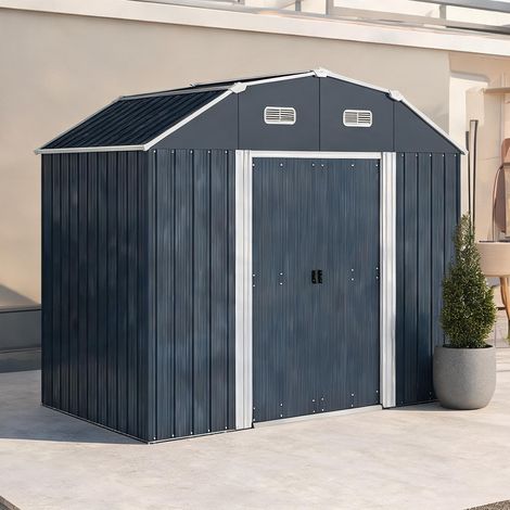 Abri de jardin en aço galvanizado 238 x 132 x 198,5 cm (1/5)