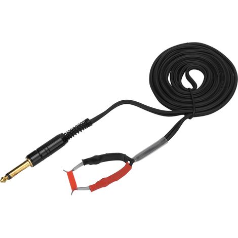 Câble d'alimentation en silicone noir pour machine de tatouage - Cordon d'alimentation professionnel pour équipement de tatouage (1/5)