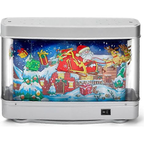 Lampe de table décorative LED pour aquarium, thème Noël, pour la maison, le bureau ou la chambre (prise secteur). (1/5)