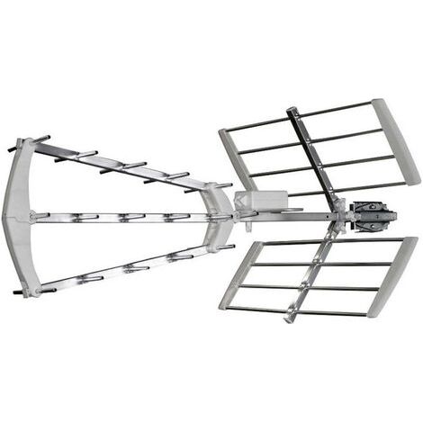 Antenne terrestre extérieure Trinappe Power HD 55 dB – Réception optimale en milieu urbain – Installation facile sur mât – Compatible avec tous récepteurs – Elap