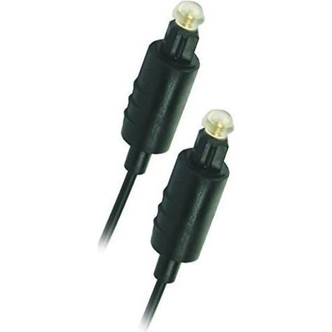 Cordon Toslink - APM - 416002 - 5 m - Fibre Optique - Connecteur Nickel
