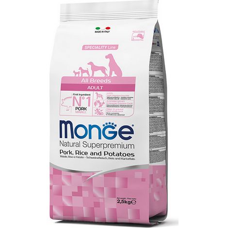 Monge Dog Natural Superpremium Adult All Breeds Pollo Riso e Patate  - Monge Dog Natural Superpremium Adult All Breeds Pollo Riso e Patate - Sacco Da 12 Kg