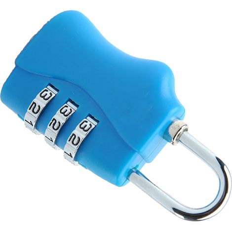 Yifeng Original TSA338 Diebstahlsicherungsschloss für Reisegepäck, Mini-Kombinationsschloss für Fitnessstudio, Himmelblau (1/5)