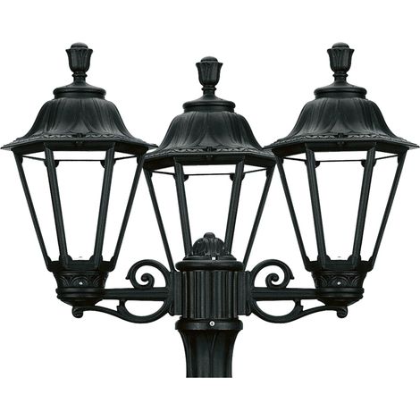 Luminaria para poste 3 brazos INDURA MEDIUM 6 IP55 E27 3x42W 560mm Negro