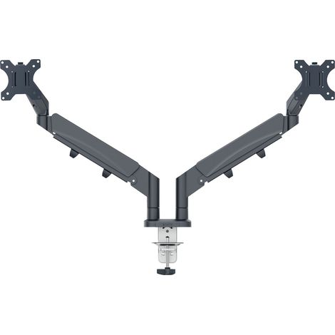 Leitz Ergo soporte doble para monitor gris oscuro