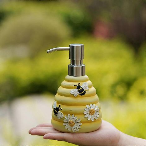 Bienen-Seifenspender, dekorativer Handpumpen-Seifenspender, nachfüllbar (1/5)