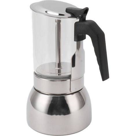 Tragbare, multifunktionale, hitzebeständige Edelstahl-Doppelventil-Kaffeemaschine für den Heimgebrauch, 450 ml (1/5)