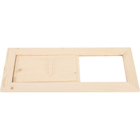 Grille d'aération rectangulaire en bois pour sauna et hammam