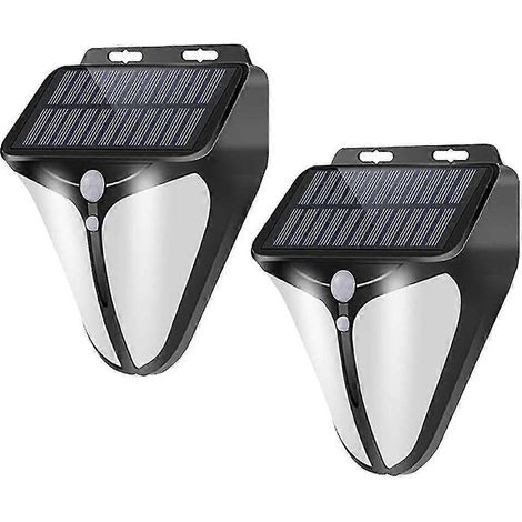 Lampe extérieure solaire avec détecteur de mouvement PIR, étanche, lampadaire LED, applique murale (1/5)