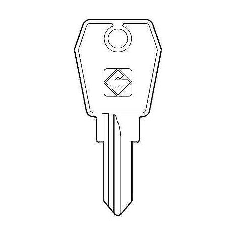 Chiave Piatta Eurolocks EU5R Silca Ottone Nichelato 10 Pezzi