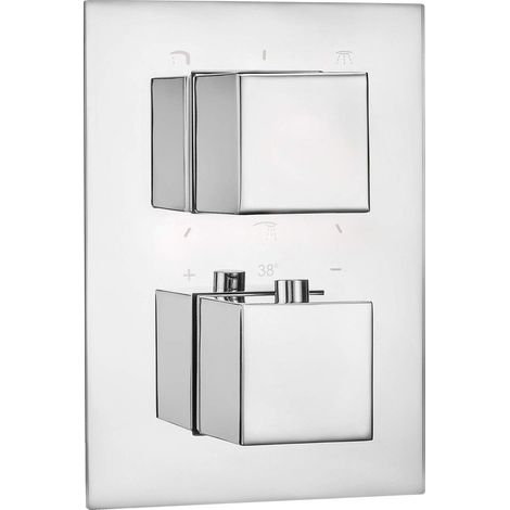 Elemento esterno per box termostatico moderno finitura cromo - Harty