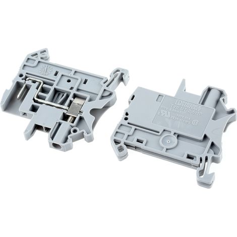 Bloc de jonction rail DIN Phoenix Contact UT 2.5/1P-PE, A visser, Gris ( Prix pour Paquet de 5 )