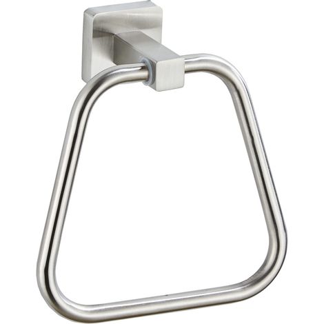 Anneau porte-serviettes en nickel brossé - Support mural robuste en acier inoxydable pour salle de bain et cuisine - Équipement sanitaire durable (1/5)
