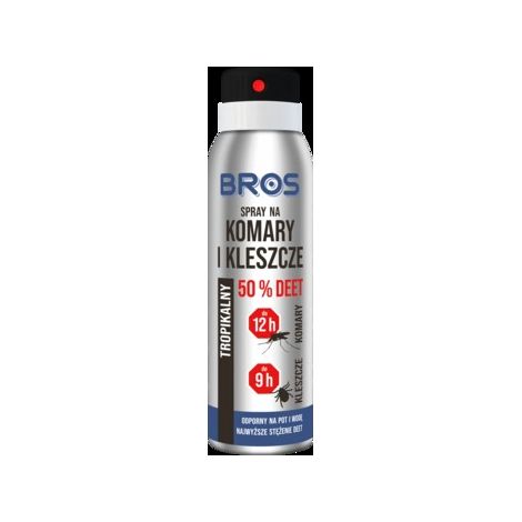 BROS - Spray anti-moustiques, tiques et moucherons 50% DEET