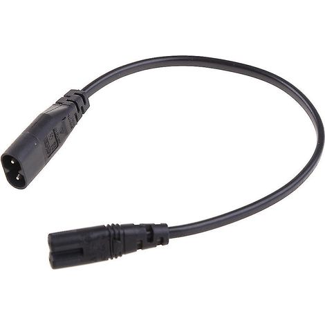 Câble d'extension d'alimentation IEC320 C8 mâle vers IEC320 C7 femelle (C7 vers C8) (1/4)