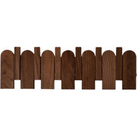 Wandgarderobe aus Holz mit verdecktem Zierhaken D (1/5)