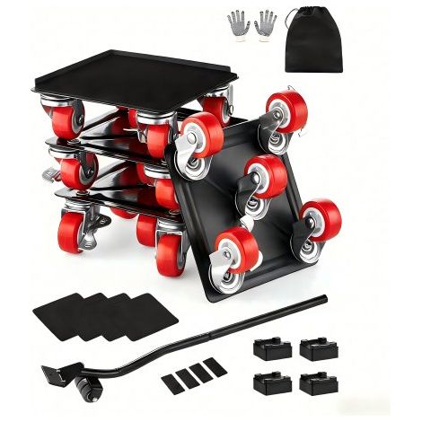 Chariot de Déménagement 4PCS Déplace Meubles Lourds Capacité (1/5)