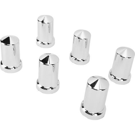 Cache-écrous pour moyeux de roue chromés de 33 mm - avec rebord de protection, jeu de 40 pièces (1/5)