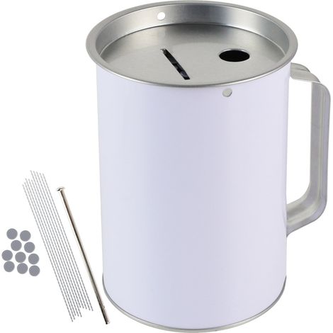 HMF 48000-07 Spendendose mit Griff, Spendenbüchse, Sammelbüchse, 14,5 x 10 cm, lichtgrau